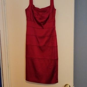 Red cocktail dress